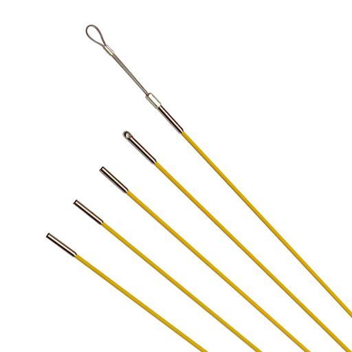 デンサンジョイント釣り名人スリムφ4 mmx 1.0 mイエロー5本ケーブル索引具JF-450