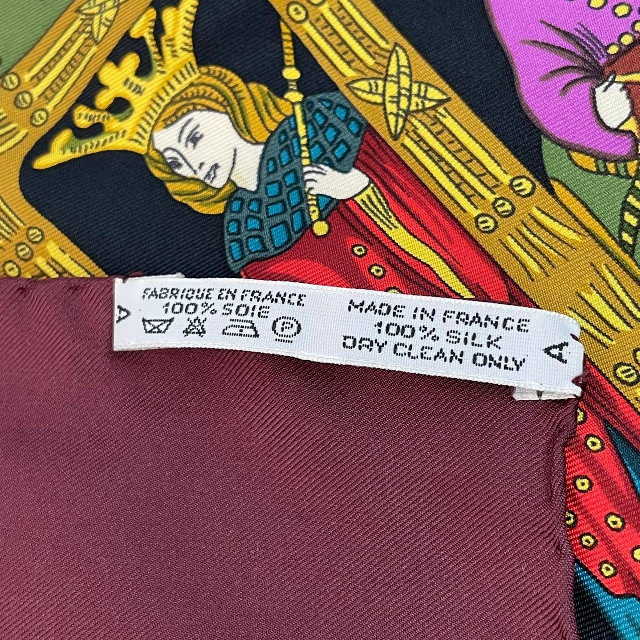 極美品 HERMES エルメス スカーフ シルク カレ90 LE TAROT タロット