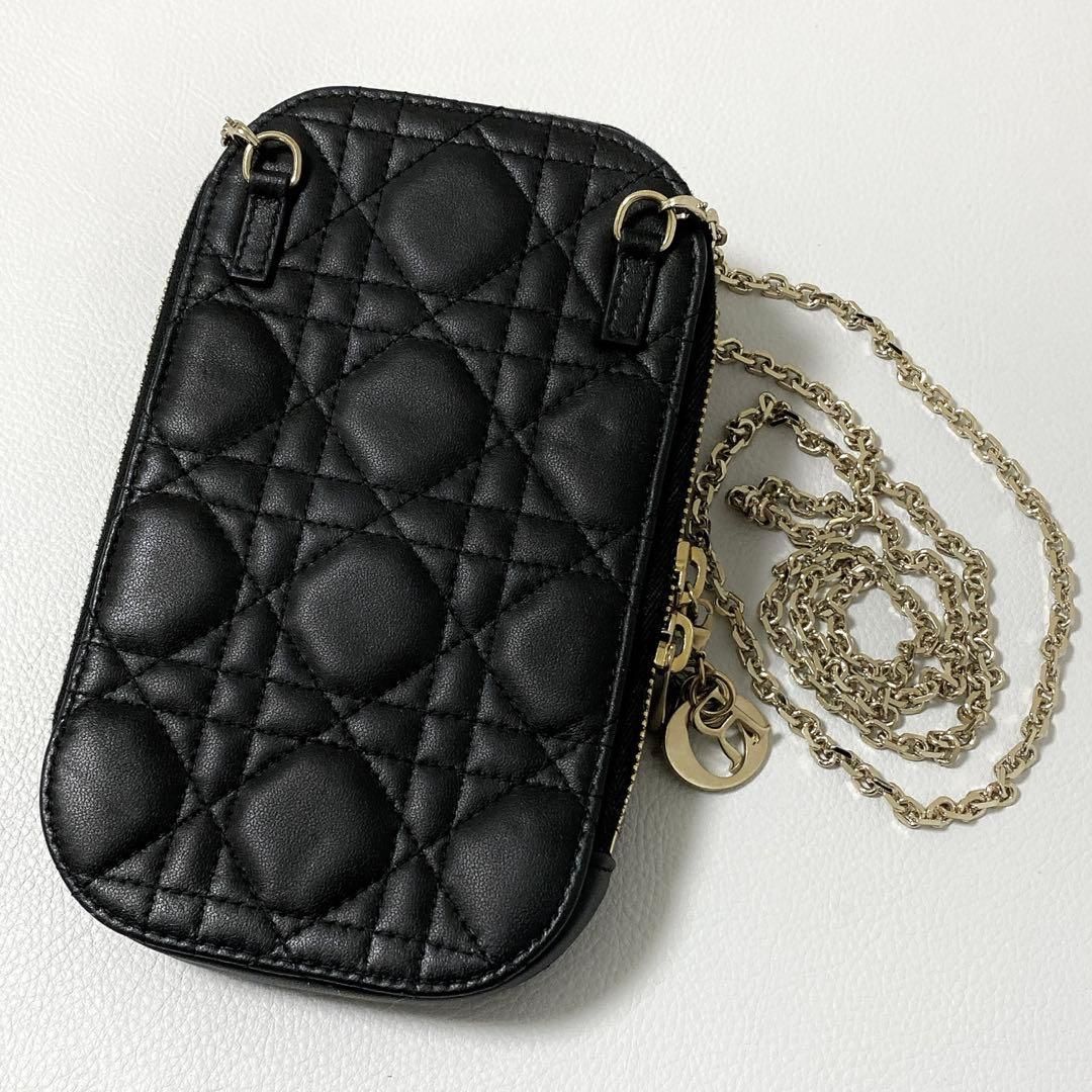Christian Dior / Lady Dior フォンホルダー ブラック - メルカリ