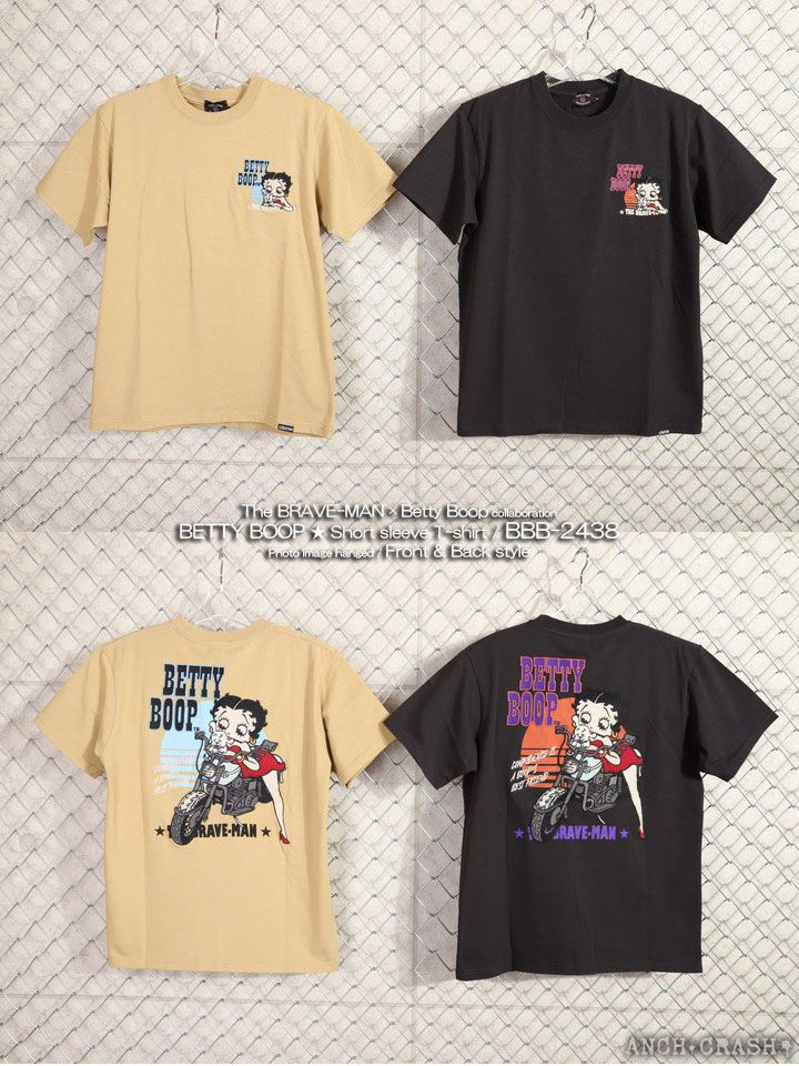 The BRAVE-MAN ベティブープ 半袖Tシャツ BBB-2438 ブレイブマン BETTY