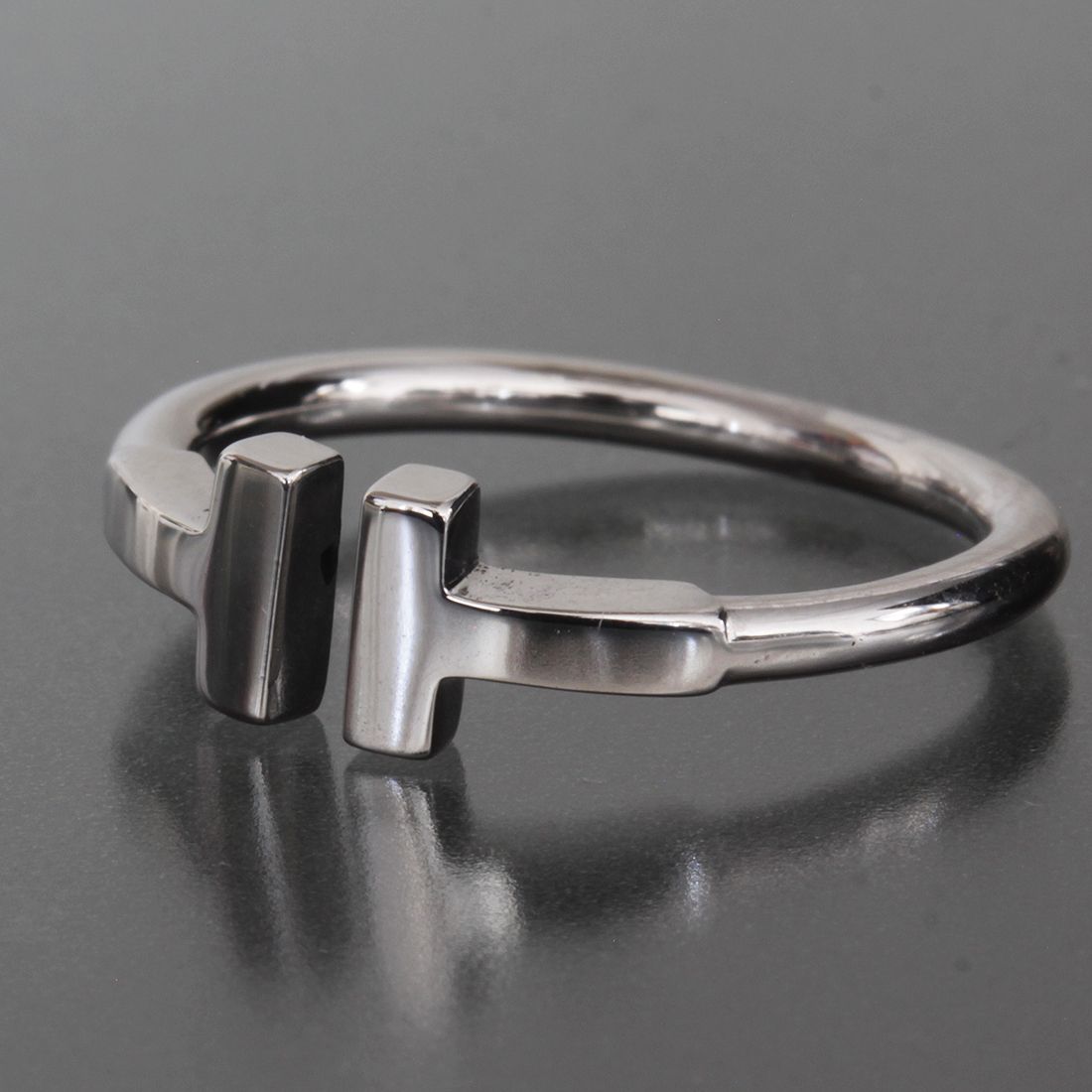 ティファニー Tワイヤー リング 11号 Au 750 3.1 g E 1496