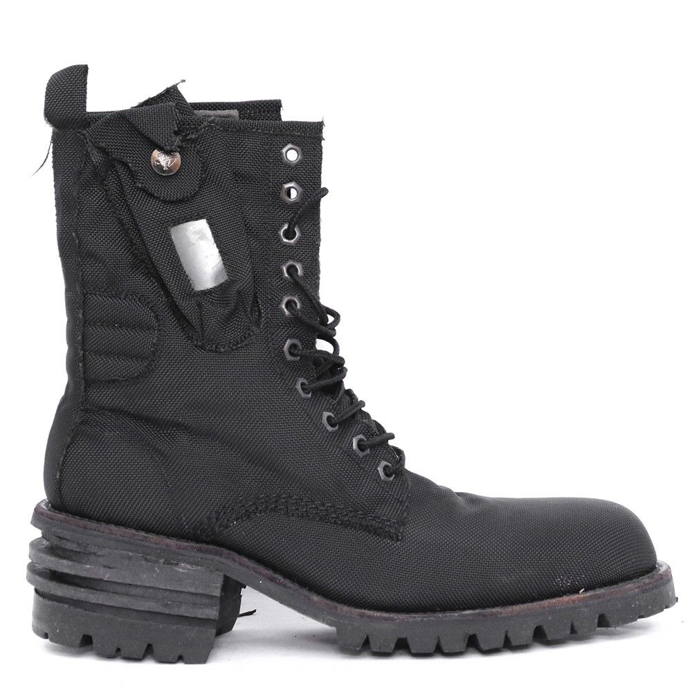 サイズ41.5 BACK BONE HIROMU コーデュラマッドマックスブーツ ブラック BB-G-004