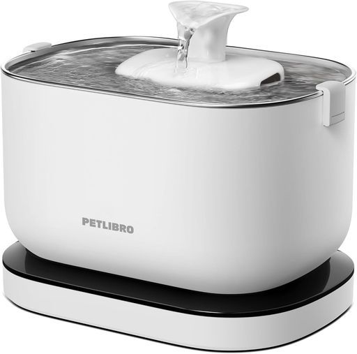 猫水飲み器自動給水器コードレス2 WAY給電無制限置き場所電池内蔵猫給水器中小犬用猫用ワイヤレスポンプ2.5 L大容量表示ランプ付き4重濾過静音循環式動作検知ステンレス製トレイ2種…