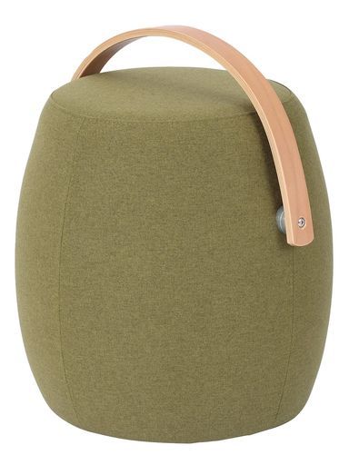 コンフィ Comfy スツール椅子オットマンハンドル付き持ち運び北欧シンプル高さ46 cmミーティア緑グリーン関家具