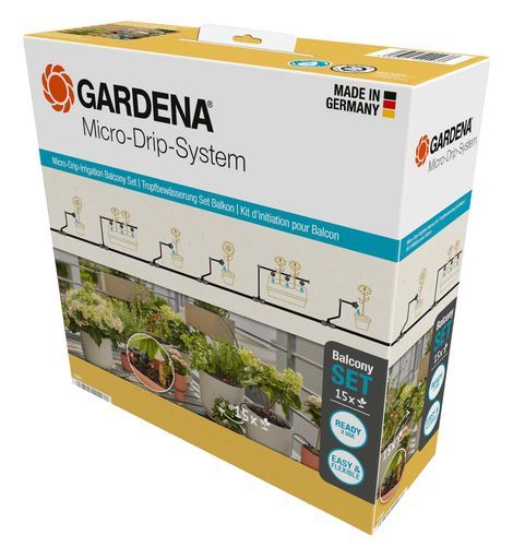 GARDENA ガルデナ マイクロドリップ散水システムバルコニー用 15株 スターターセット13401-20