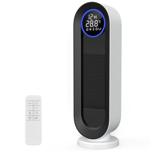 セラミックヒーター 2025年モデル-ECO恒温運転 電気ストーブ節電対策暖房器具省エネ自動首振り電気ヒーターLEDディスプレタイマー機能セラミックファンヒーターおしゃれ800 W|1200 Wパワー…