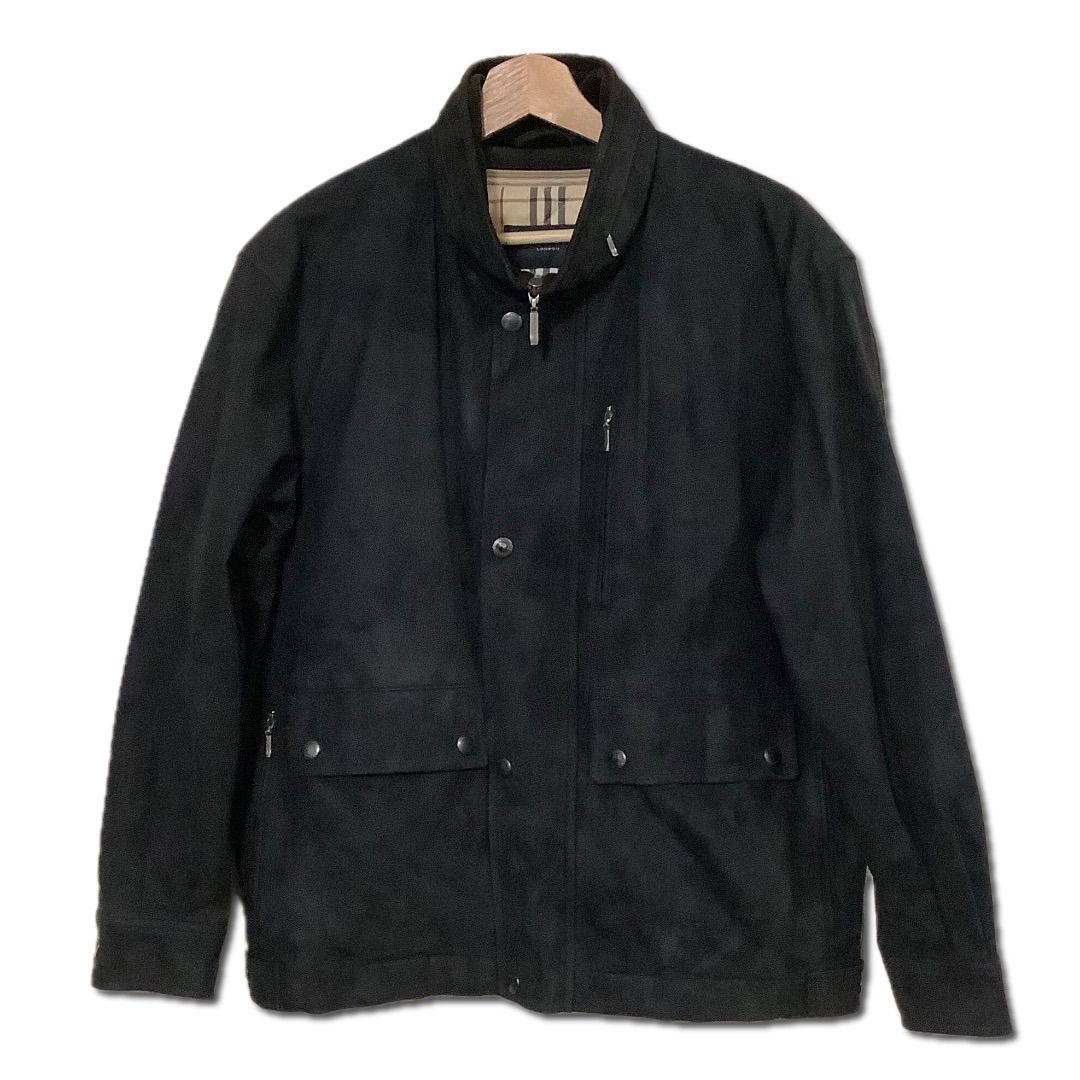 BURBERRY バーバリー フェイクレザージャケット ライナー付き ブラック