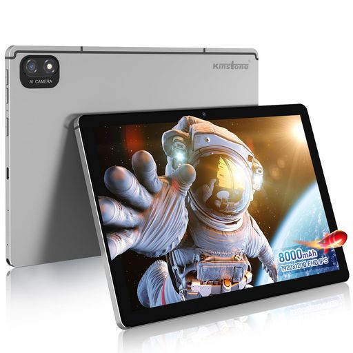 10インチAndroidタブレット Kinstone 8 GB 128 1 TB拡張 |8核CPU 2.0 GHz|8000 mAh大容量バッテリー|5 MP 13 MPカメラ|1920 x |Type-C充電|