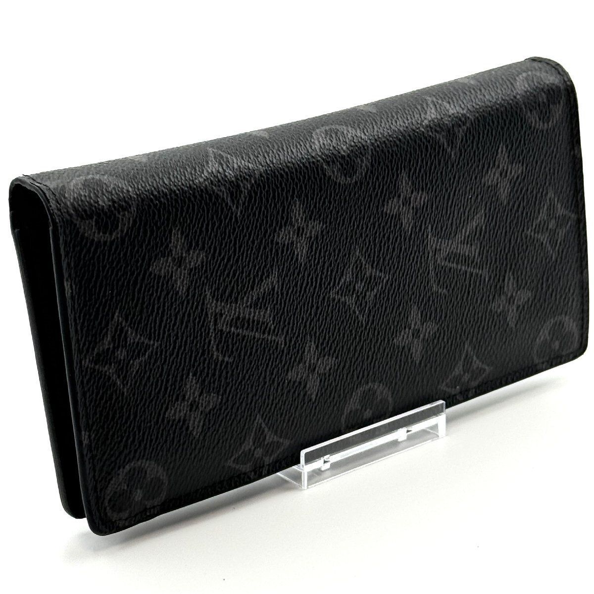 鑑定書付 ルイヴィトン ポルトフォイユ ブラザ モノグラム エクリプス 長財布 ＃２７０