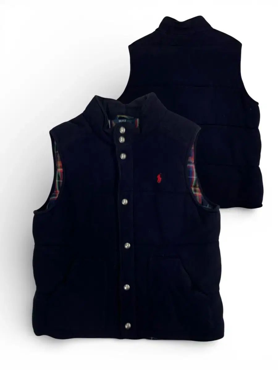 ポロ ラルフローレン ネイビー ダウン ベスト L 14-16