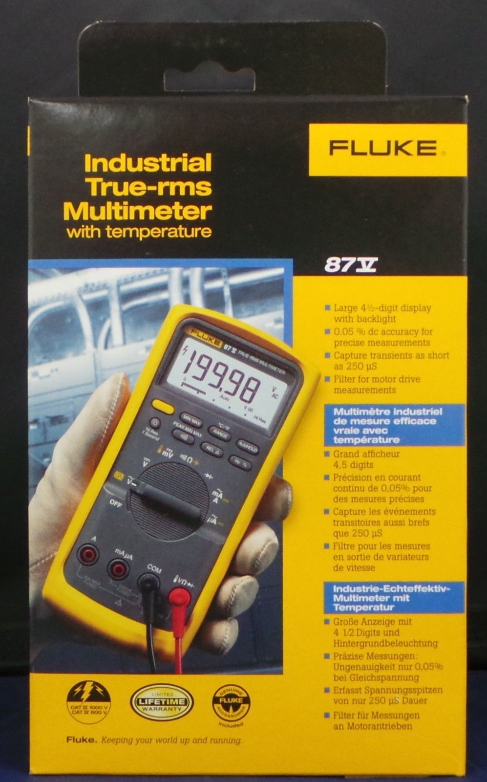 Fluke 87 V 用 True-RMS マルチメーター 温度