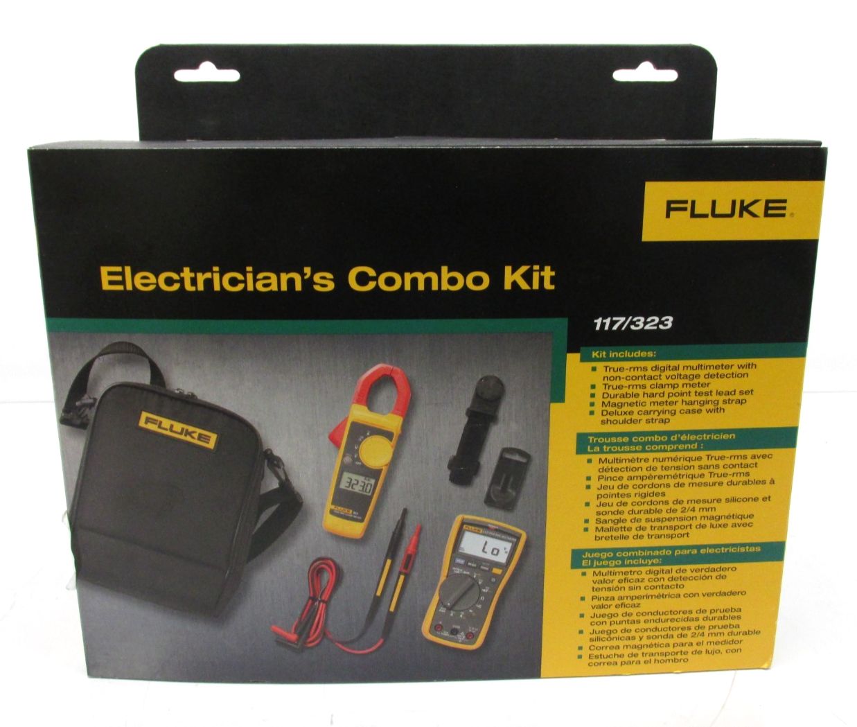 Fluke 117|323 電気技師用マルチメーター 真の実効値クランプメーター コンボキット INV