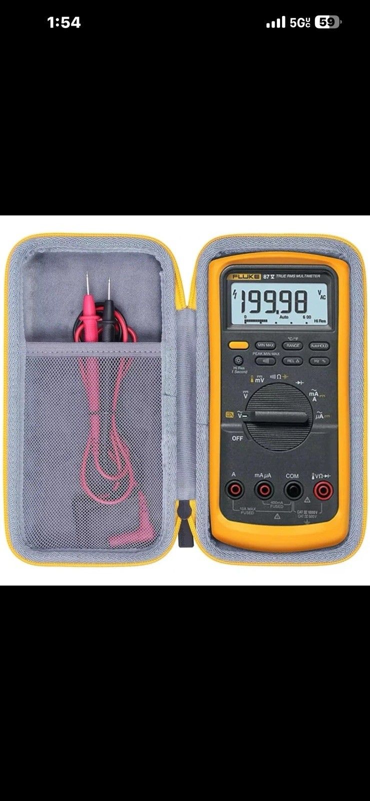 Fluke 87 V True RMS 用マルチメーター リード線付き ほぼ