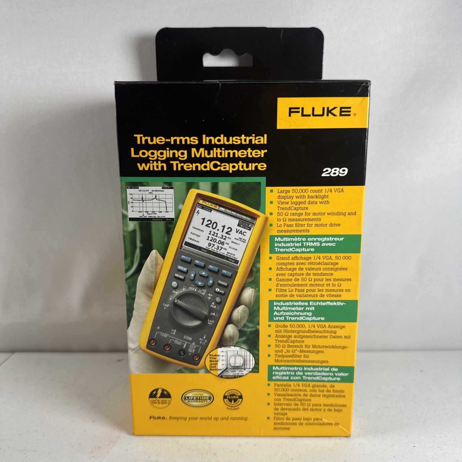 Fluke 289 True RMS データロギングマルチメーター 証明書