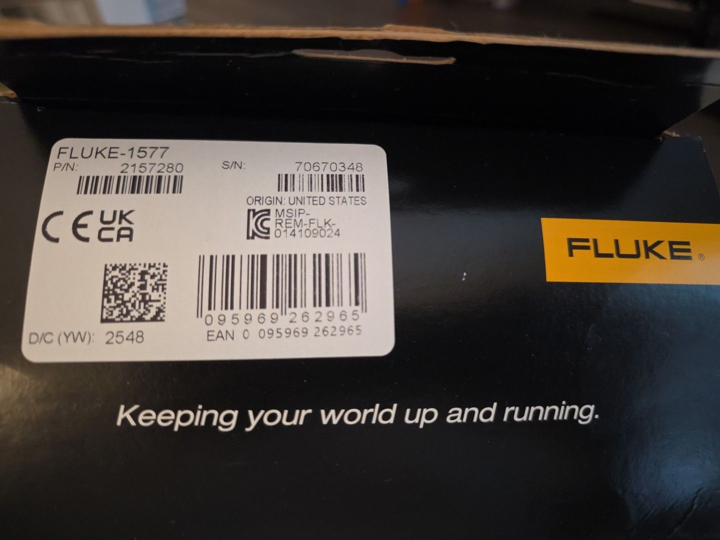 Fluke 1577 絶縁マルチメーター LCDディスプレイ 600メガオーム抵抗