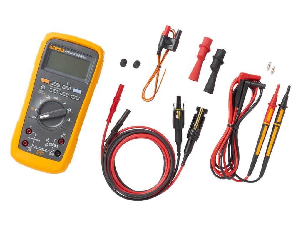 Fluke 87 VMAX PVLEAD 1 ソーラーキット V MAX マルチメーターおよびリード線