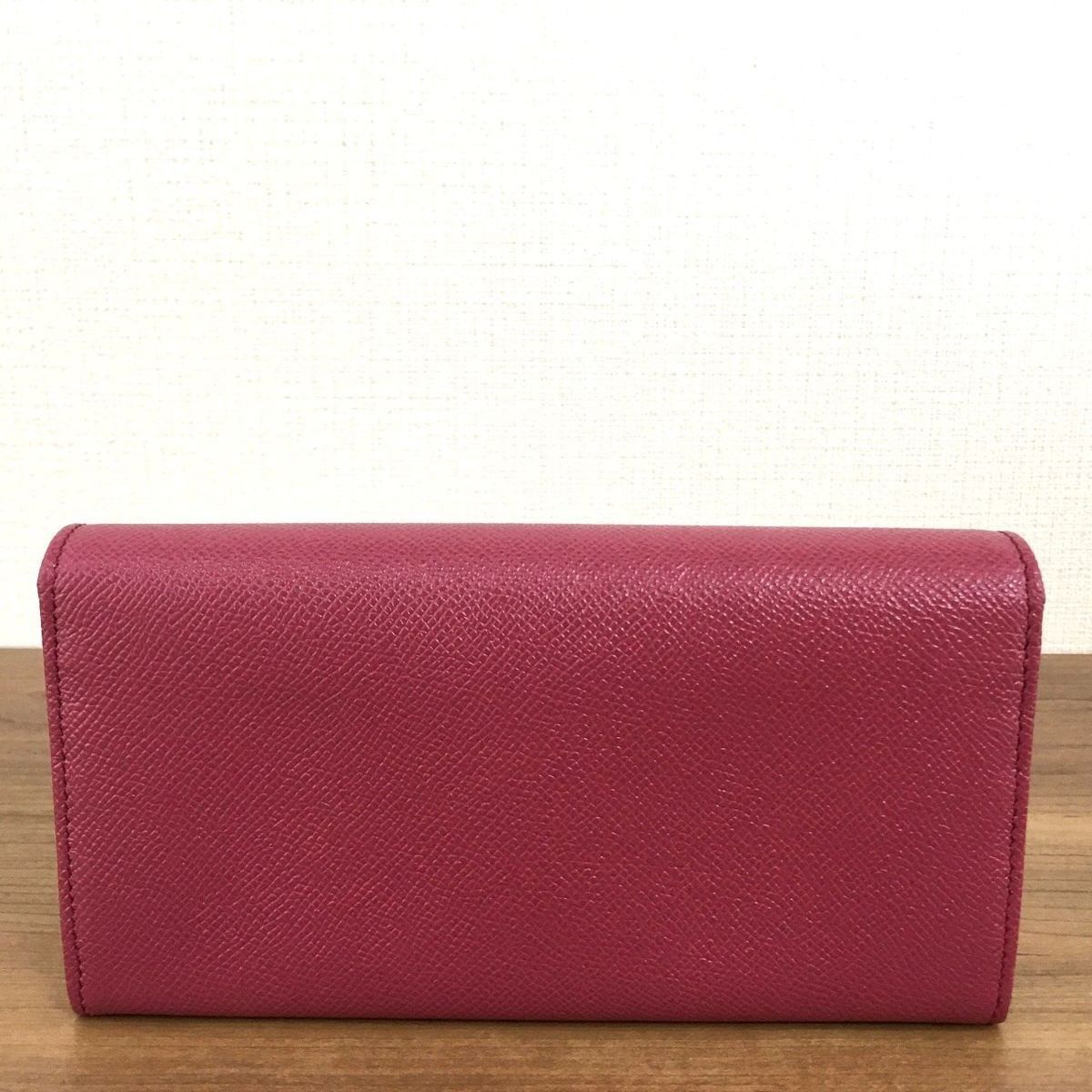 307 送料込み！ 極美品 BVLGARI 長財布 レザー ヘザーアメジスト 