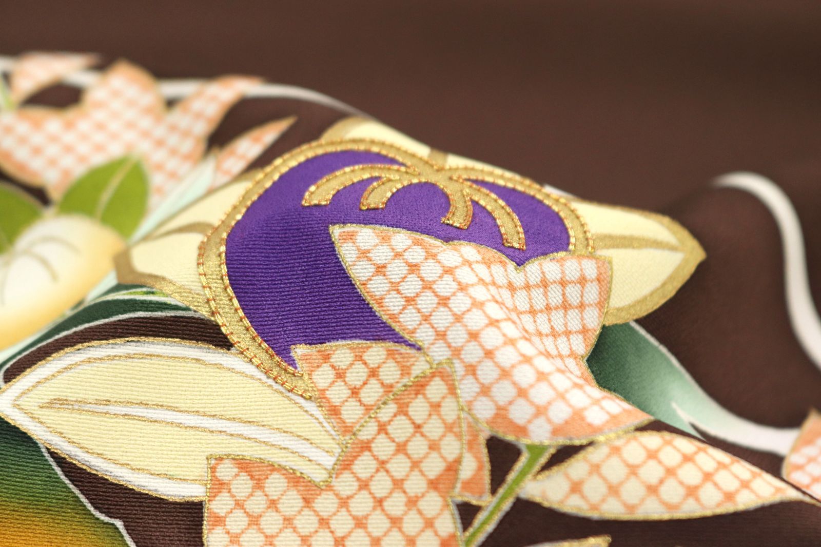 丹後ちりめん 手描