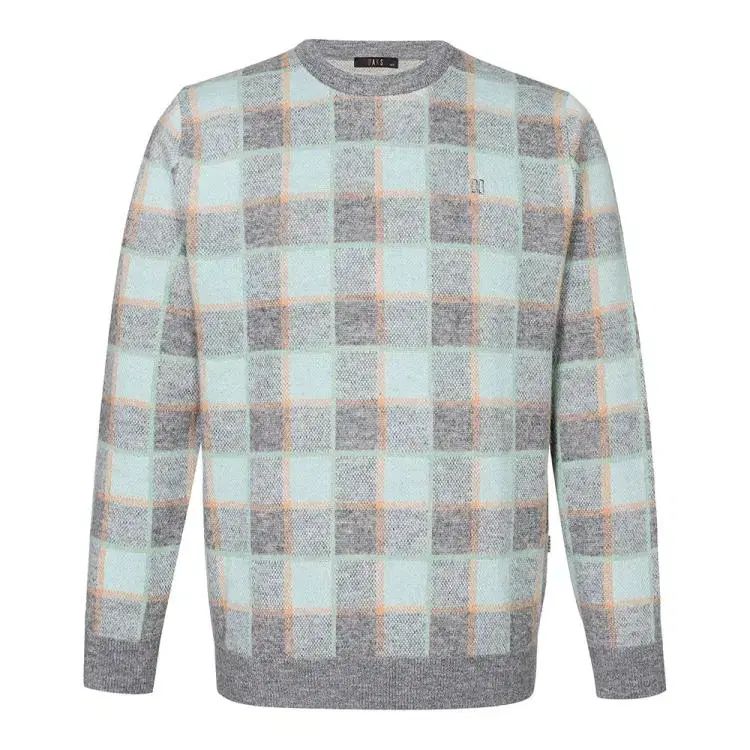 DAKS メンズ ウール混 CHECK セーター 95 100 105 110