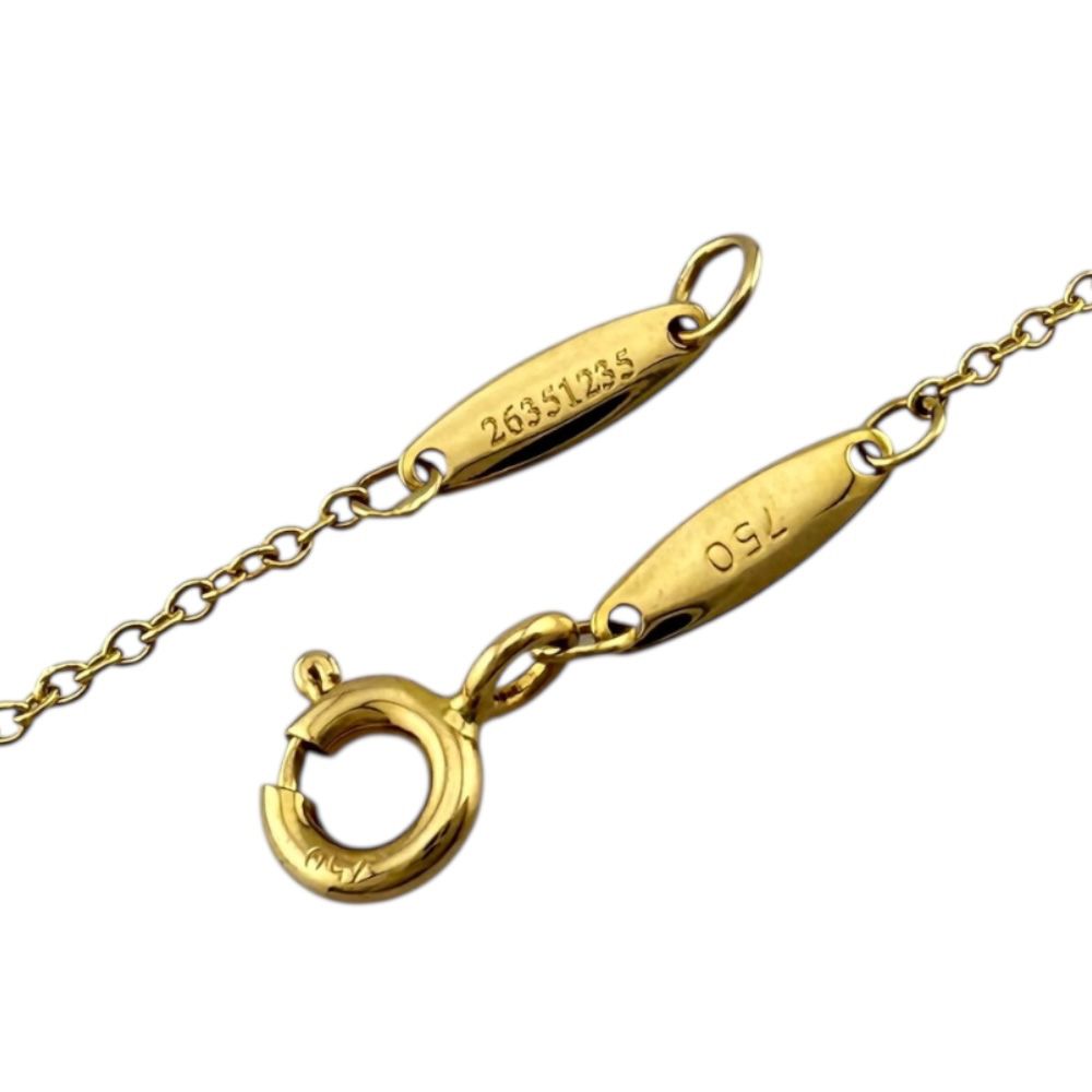 ティファニー バイザヤード 0.28ct ネックレス 18金 K18イエロー