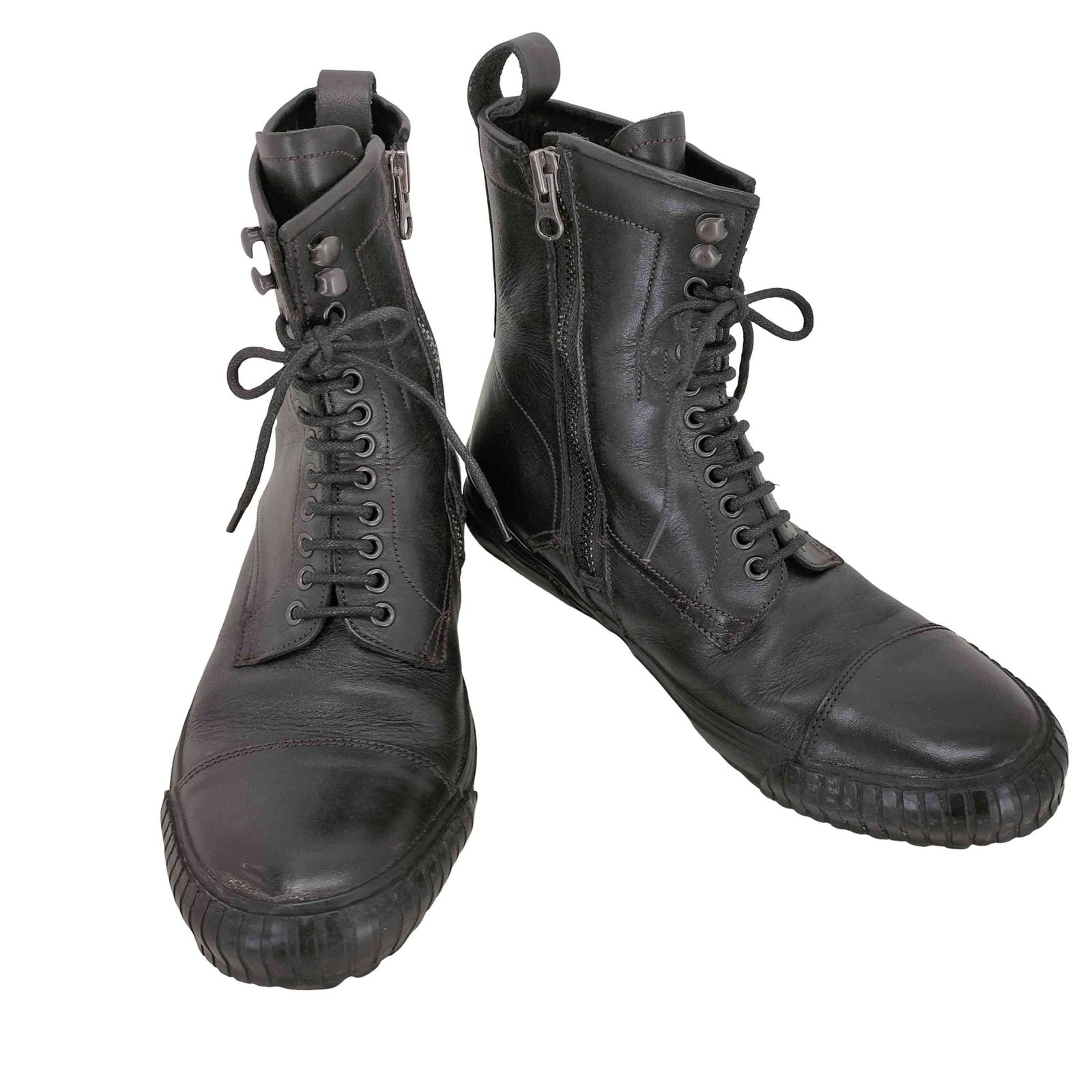 バルデセブンティセブン Varde 77 RUBBER TRAMP LEATHER INFINITO LONG HOLE SNEAKER メンズ 表記無