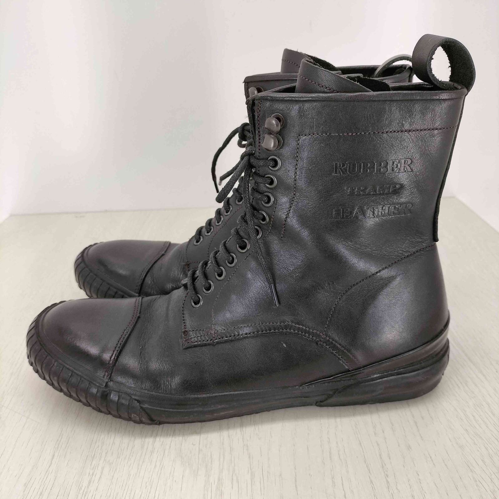 バルデセブンティセブン Varde 77 RUBBER TRAMP LEATHER INFINITO LONG HOLE SNEAKER メンズ 表記無