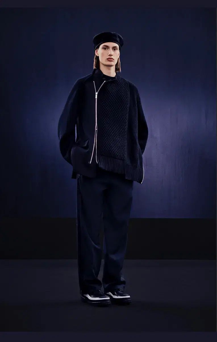 L Dior X Sacai 21 F|W ディオール サカイ ニット ジャケット