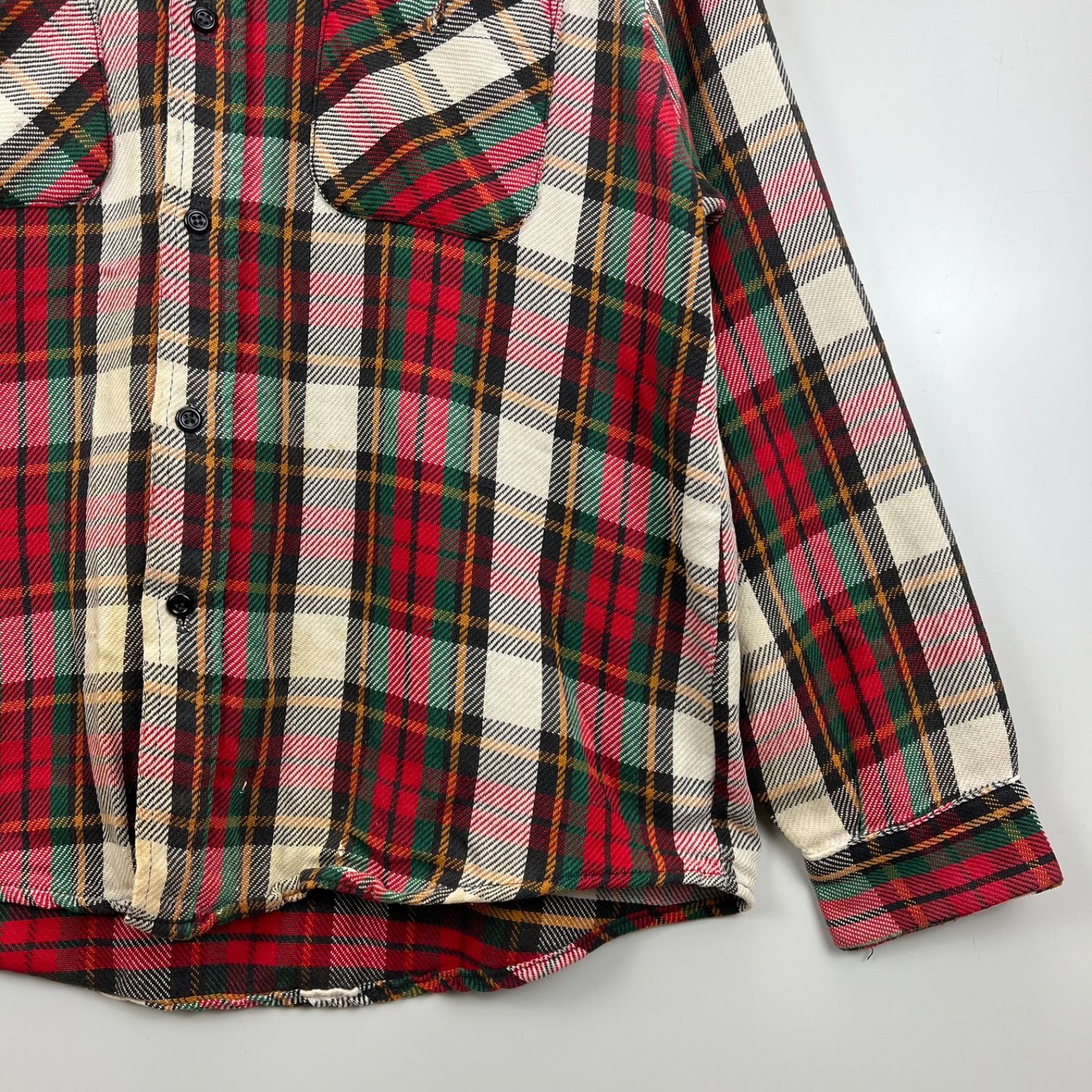 Mr.Leggs 70s USA vintage JUNK flannel L/S shirts XL ミスター