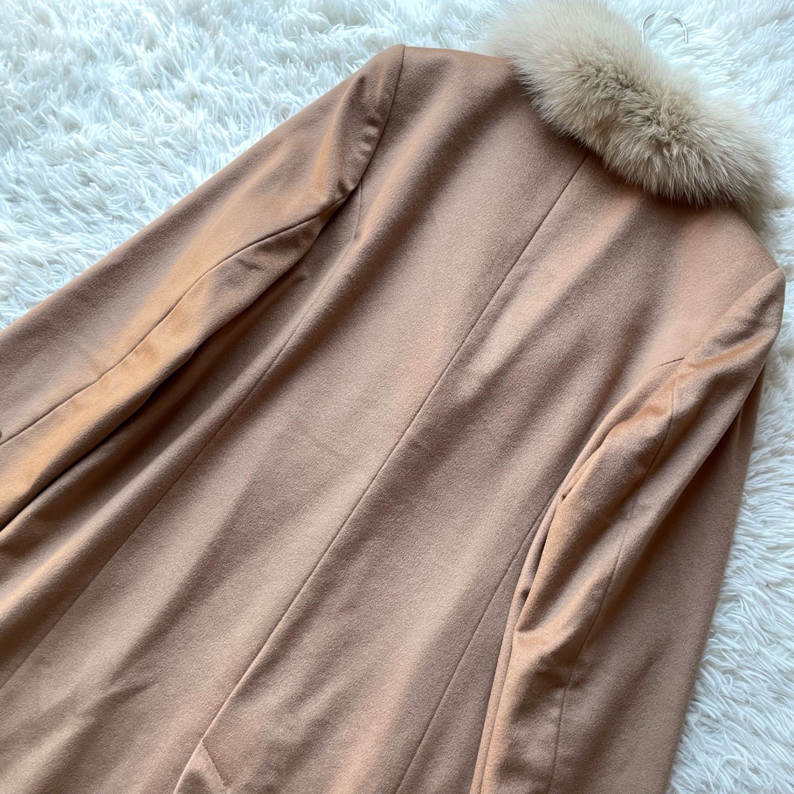 BELTA BUONO ベルタボーノ カシミヤ100% 2wayファー付きチェスター