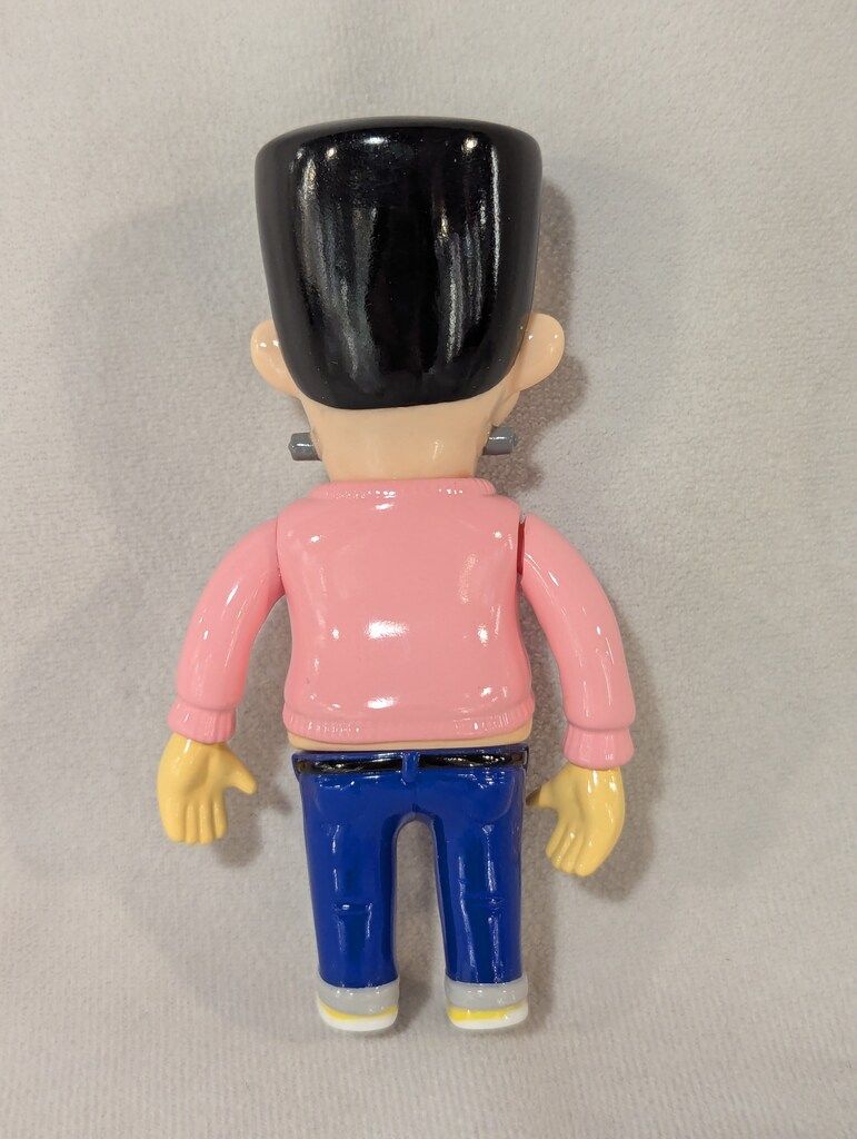 HEAD ROCK STUDIO KNUCKLE S KUSTOM MONSTERS mini Lil FRANKY 肌色|服ピンク|青ズボン