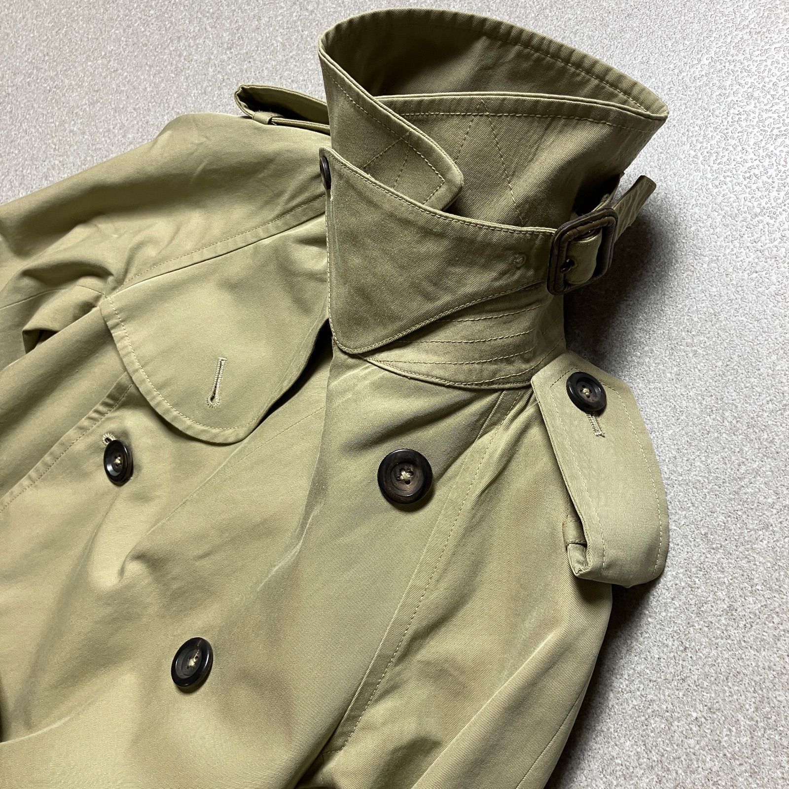 Drawer ライナー取り外し可】トレンチコート 裏地タータンチェック