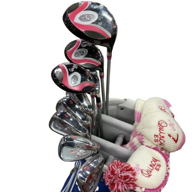 つるや Quincy ES 11 S レディース クラブセット CS オリジナルカーボン フレックスL 女性用 右利き 右用 Cランク ゴルフクラブ