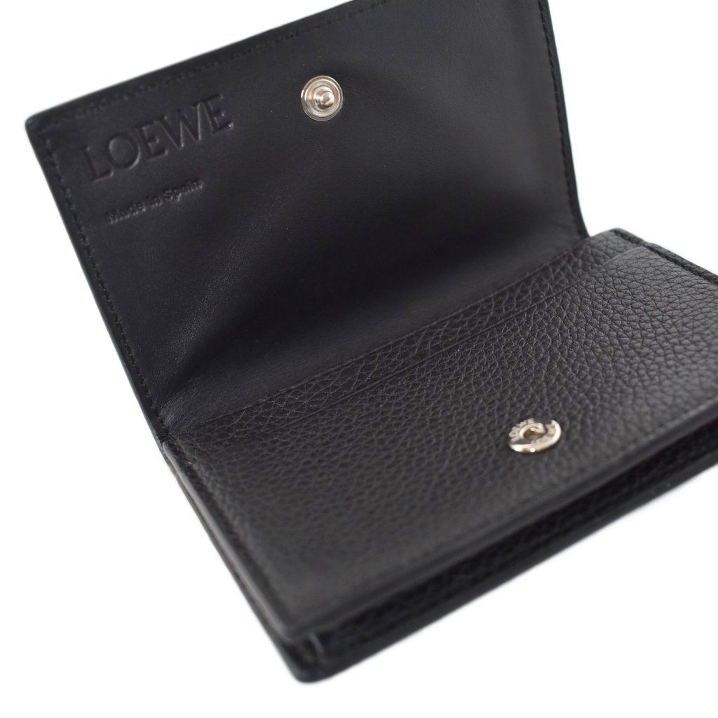 ロエベ LOEWE カードケース 名刺入れ レザー 黒 ブラック ☆AA