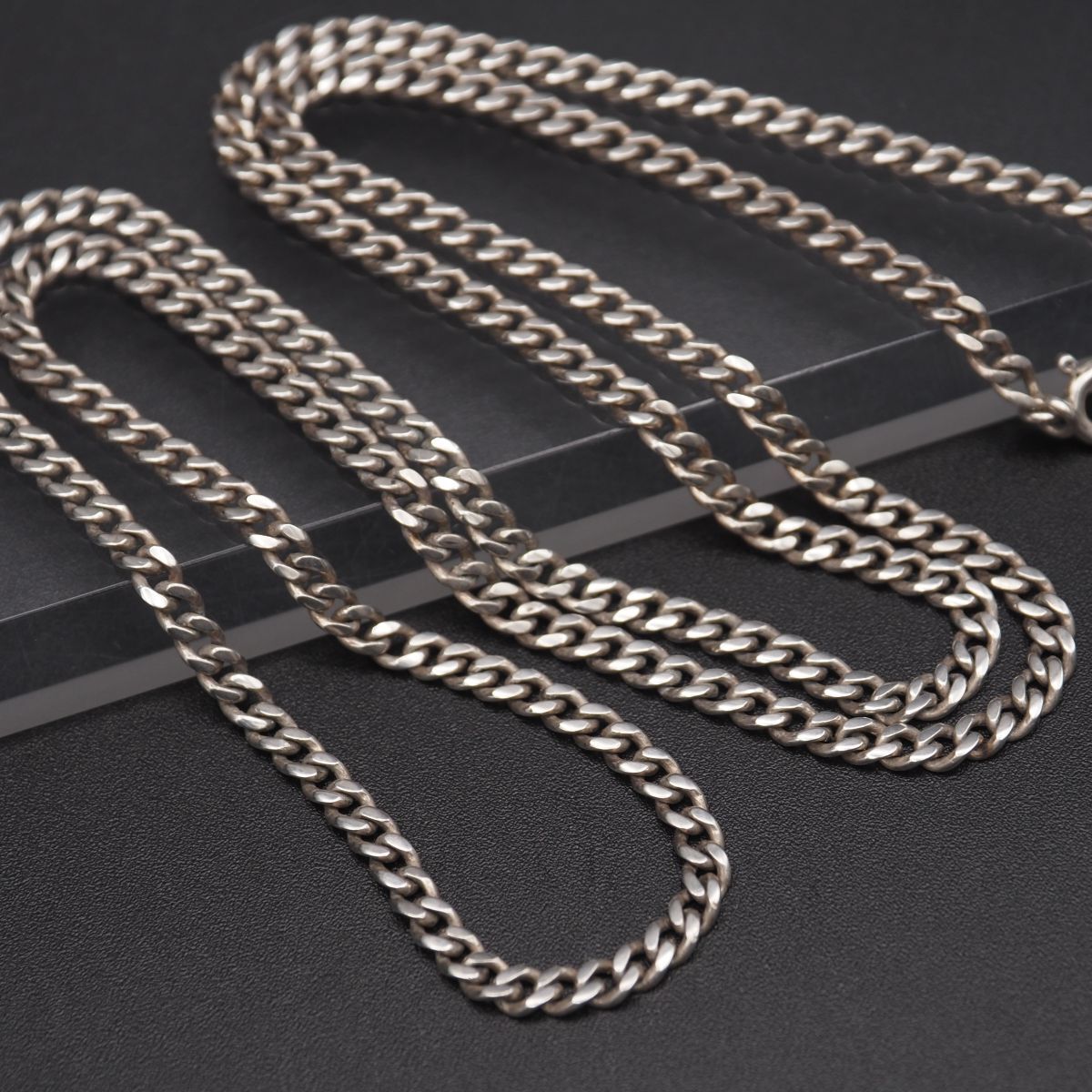 J 789 ヴィンテージ 925刻印 ネックレス 喜平 キヘイチェーン デザイン シルバー