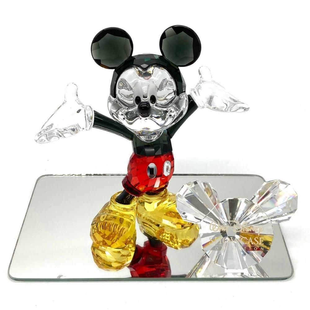 スワロフスキー SWAROVSKI ディズニー ミッキーマウス セット オブジェ 置物 118830 クリア