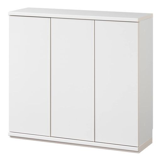 白井産業カウンター下収納ラック扉タイプキャビネット木製組み合わせてキッチン ダイニングに合わせた幅にできるユニット収納シンプルなデザインホワイト白幅90奥行29.6高さ84.9 cmPTS-85…