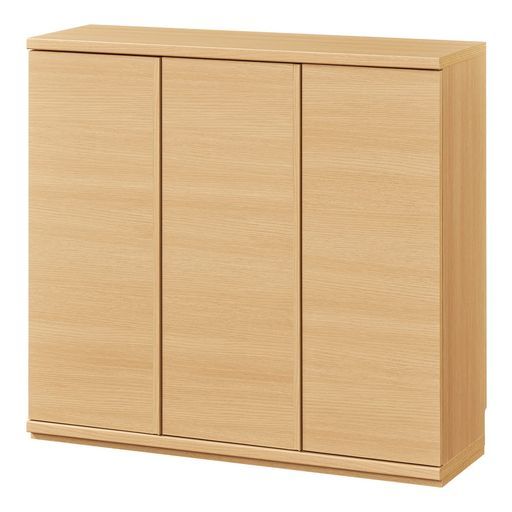 白井産業カウンター下収納ラック扉タイプキャビネット木製組み合わせてキッチン ダイニングに合わせた幅にできるユニット収納シンプルなデザインナチュラルブラウン幅90奥行29.6高さ…