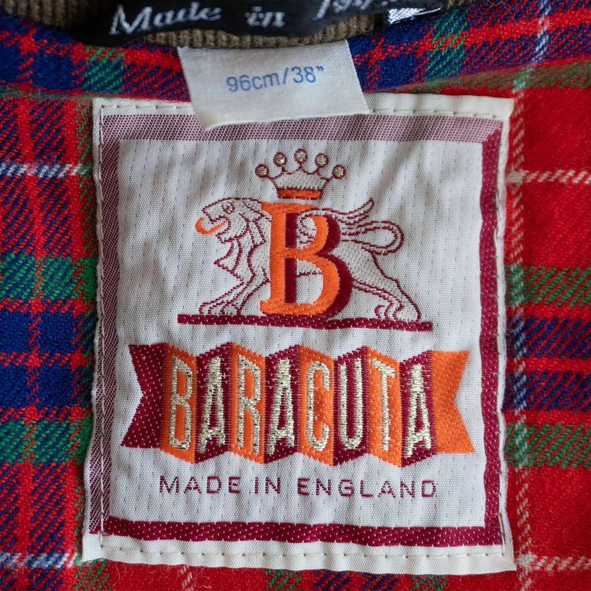 美品/カシミヤ混】BARACUTA 【G9 スウィングトップ ハリントン