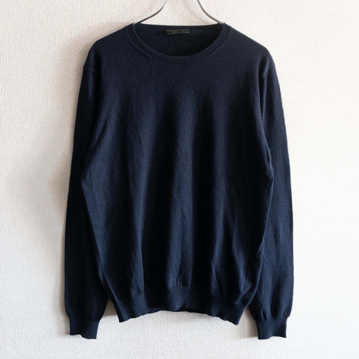 品 PRADA コットン カシミヤ ニット 48 プラダ