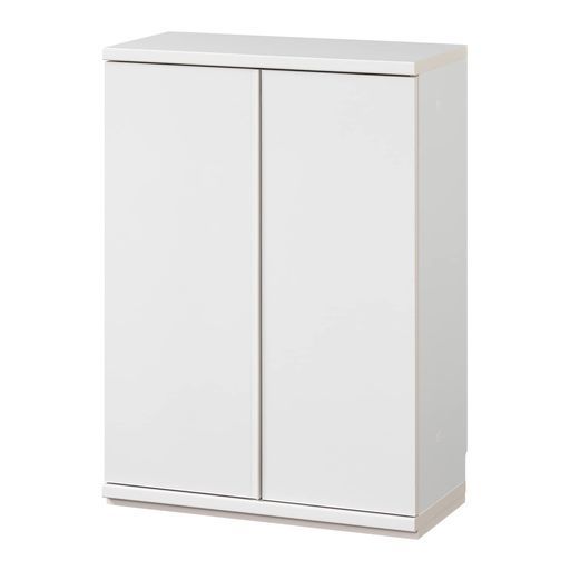 白井産業カウンター下収納ラック扉タイプキャビネット木製組み合わせてキッチン ダイニングに合わせた幅にできるユニット収納シンプルなデザインホワイト白幅60奥行29.6高さ84.9 cmPTS-85… DVD棚セット その他 