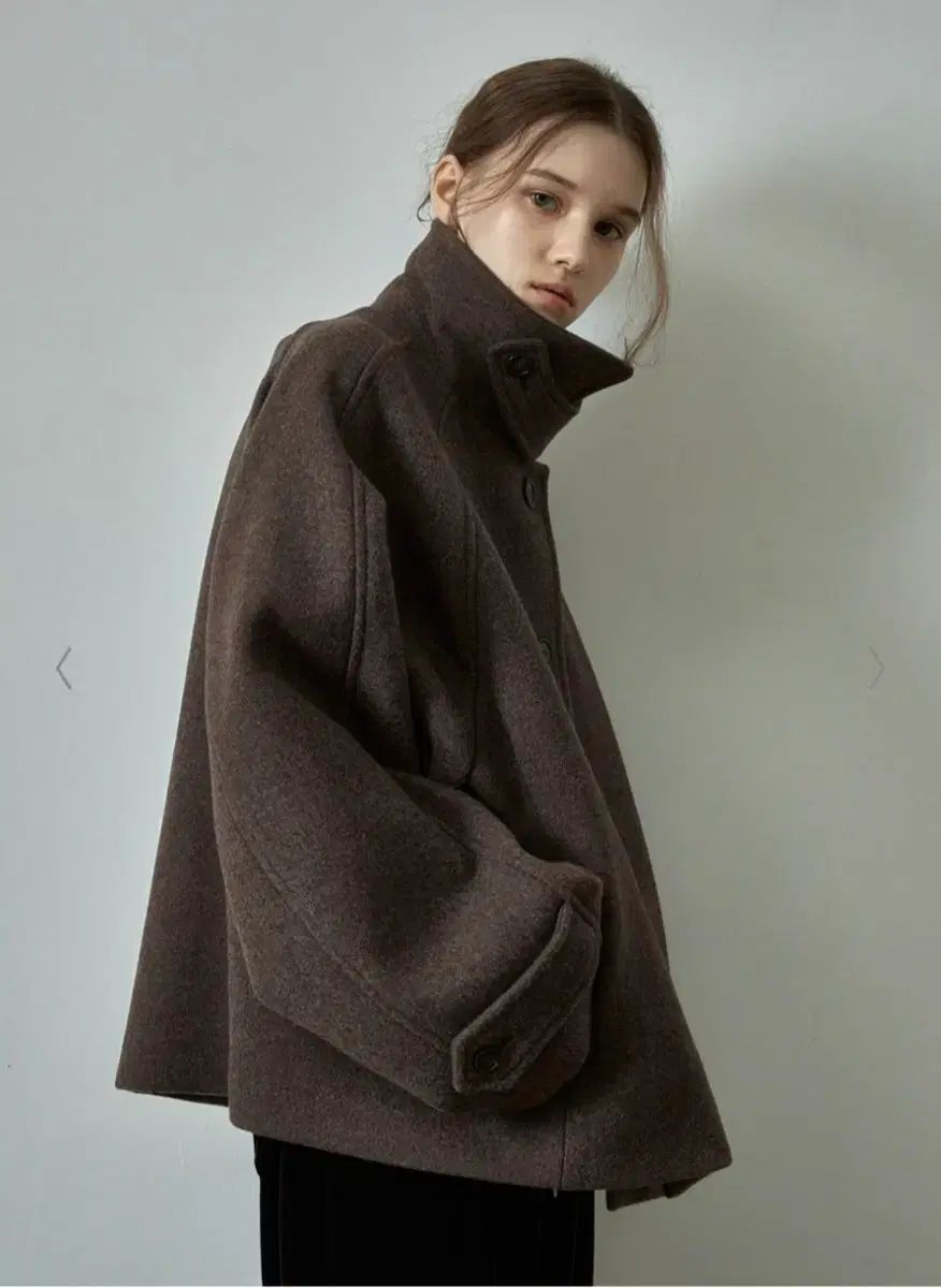 FACADE PATTERN ファサードパターン ハーフコート ブラウン sサイズ