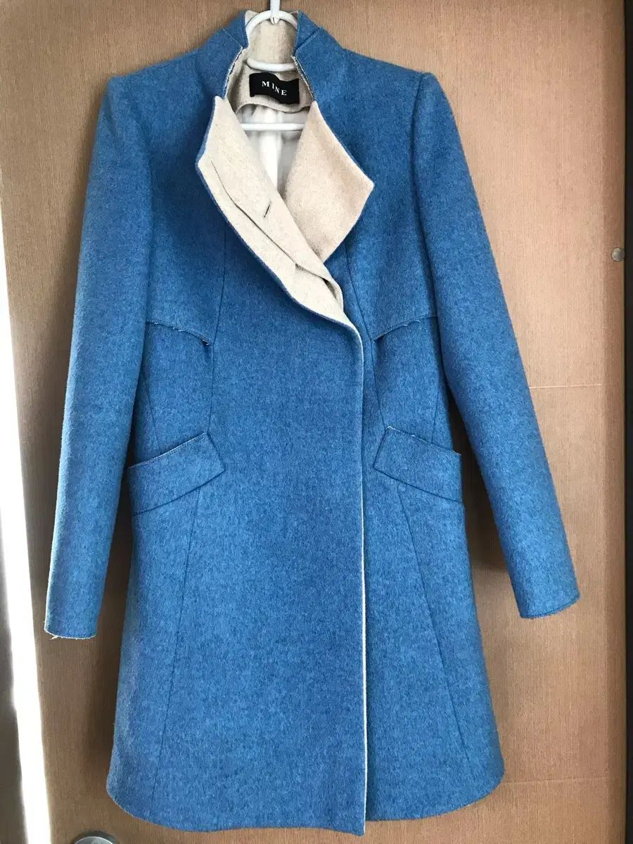 マイン MINE 青 ウール コート