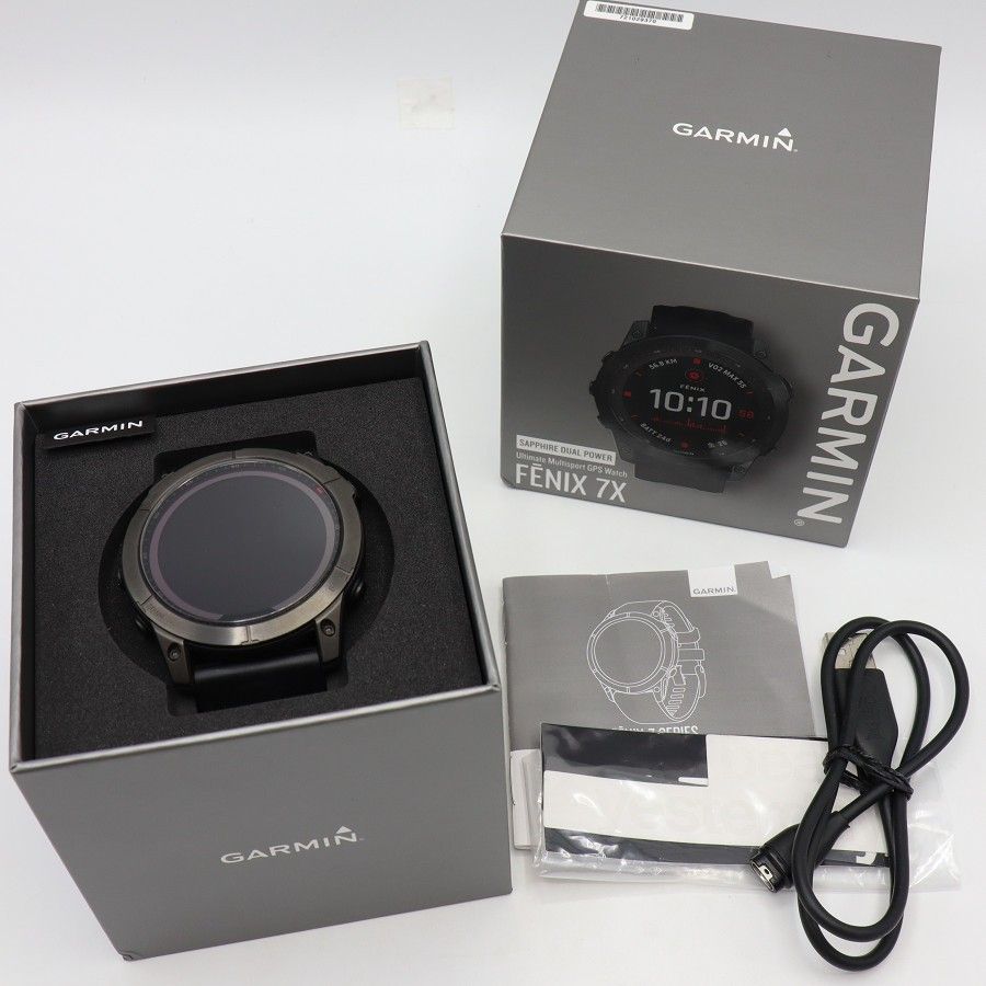GARMIN fenix 7 X Sapphire Dual Power 010-02541-31 Ti Carbon Gray DLC|Black スマートウォッチ ガーミン 本体