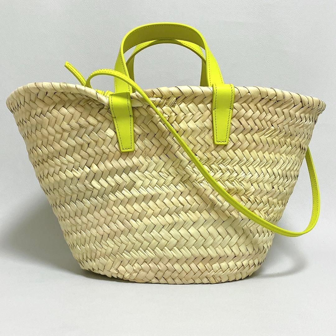 CELINE / ティーントリオンフ クラシックパニエ かごバッグ イエロー