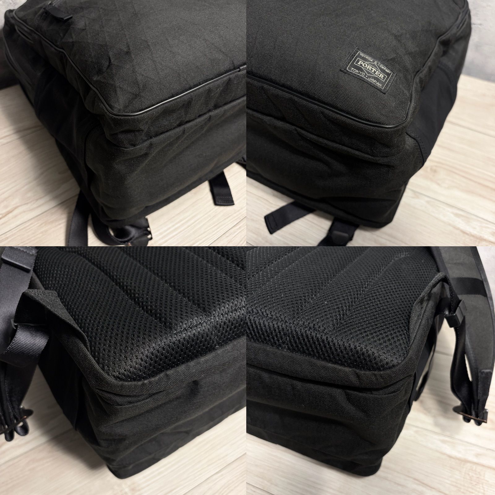 ✨PORTER ポーター ハイブリッド リュック 2層 A4可 ブラック 吉田 