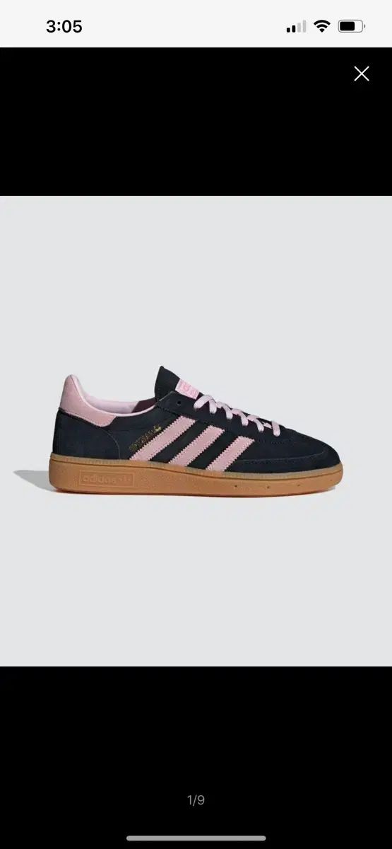 アディダス スペツィアル ハンドボール コア ブラック クリア ピンク 235