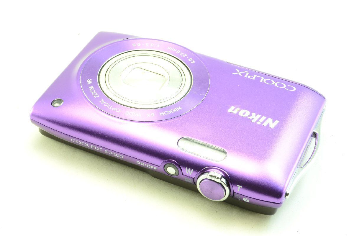 Nikon COOLPIX S3300 紫色 デジタルカメラ 充電器付き Amazon.com : Nikon COOLPIX S3300 16 MP Digital Camera with 6x Zoom