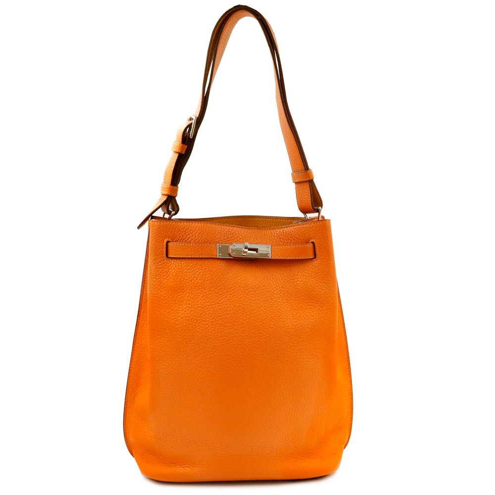 エルメス ソーケリー 22 トリヨンクレマンス シェーブル レザー Orange