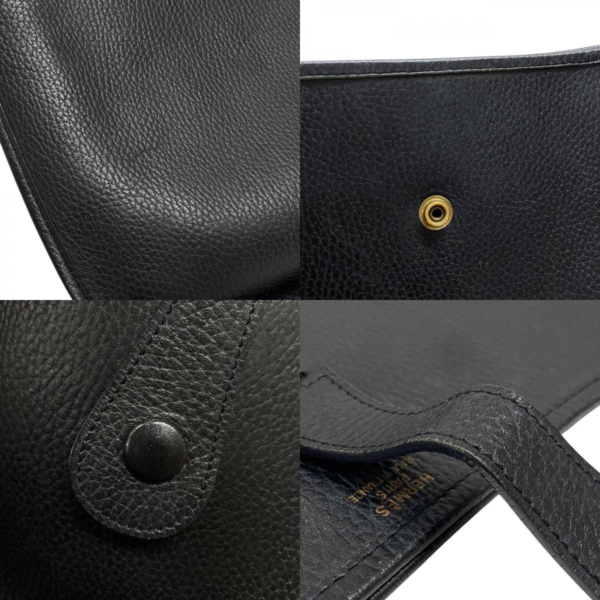 エルメス HERMES エヴリン1 GM □B刻 ブラック ゴールド金具