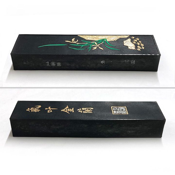 訳アリ】中国書画墨 気叶金蘭 精煙 上海墨廠出品 固形墨 唐墨 1/8 約